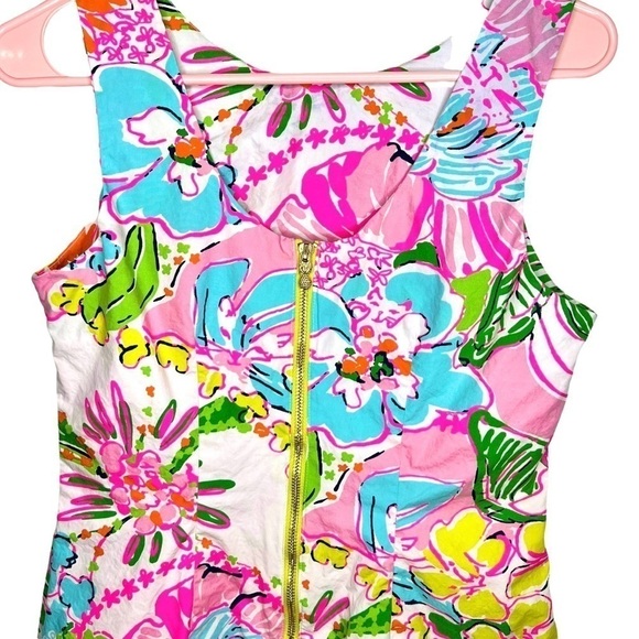 Lilly Pulitzer For Target Nosey Posey Vibrant Floral Preppy Shift Dress Size 8 - Picture 6 of 16